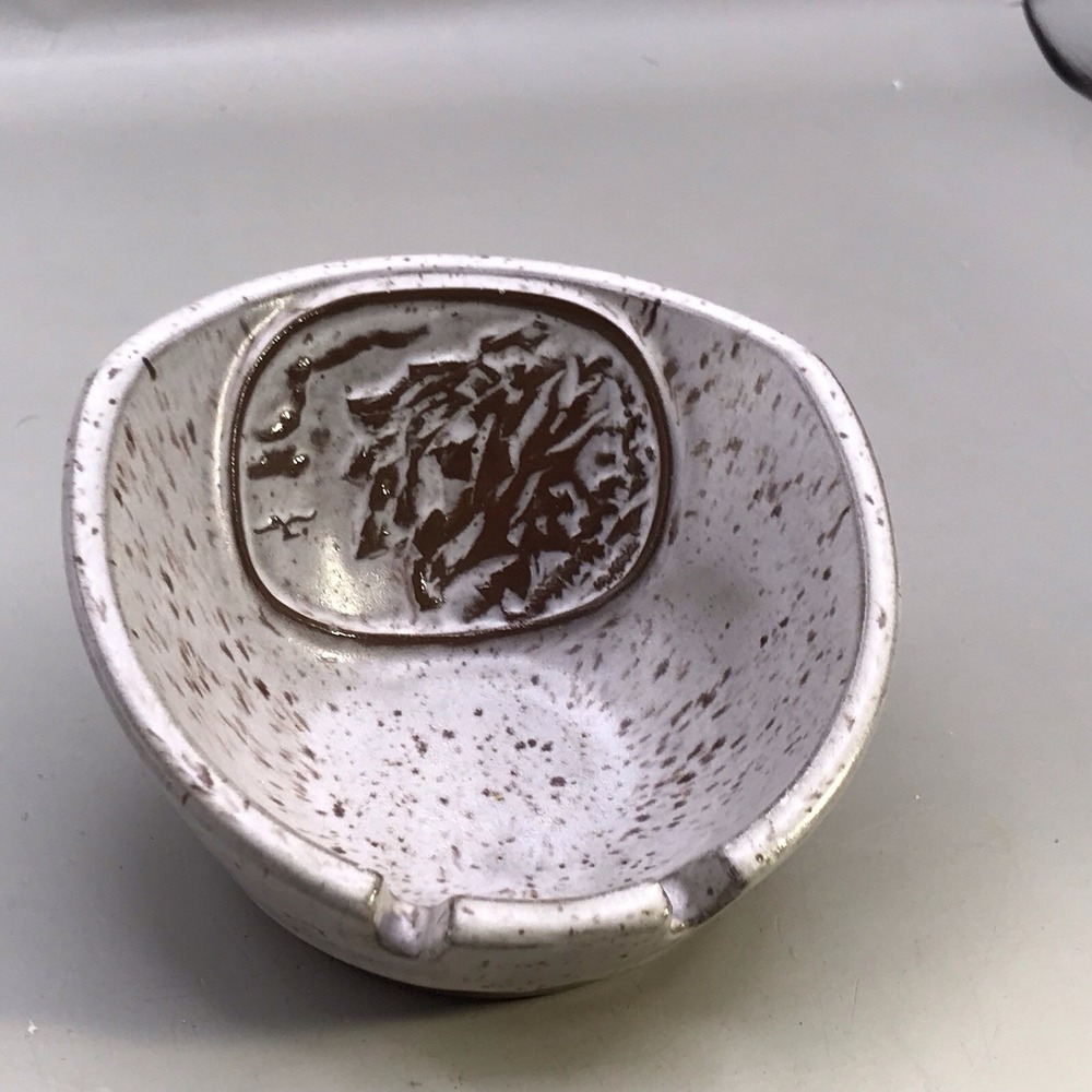 Vintage Onion River Pottery Old Man Of The Mountain